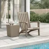 Image de Vidaxl Chaise De Jardin Adirondack Marron Clair PolypropylÃ¨ne