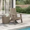 Image de Vidaxl Chaise De Jardin Adirondack Marron Clair 75x88,5x89,5 Cm Pp