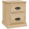 Image de Table De Chevet ChÃªne Sonoma 39x39x47,5 Cm Bois D'ingÃ©nierie Vidaxl Vidaxl