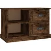 Image de Vidaxl Meuble Tv ChÃªne FumÃ© 73x35,5x47,5 Cm Bois D'ingÃ©nierie