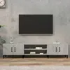 Image de vidaXL Meuble TV gris bÃ©ton 180x31,5x40 cm bois d'ingÃ©nierie