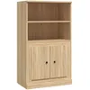Image de Vidaxl Buffet Haut ChÃªne Sonoma 60x35,5x103,5 Cm Bois D'ingÃ©nierie