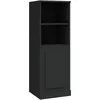 Image de vidaXL Buffet haut noir 36x35,5x103,5 cm bois d'ingÃ©nierie