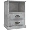 Image de vidaXL Table de chevet gris bÃ©ton 43x36x60 cm