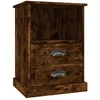 Image de Vidaxl Table De Chevet ChÃªne FumÃ© 43x36x60 Cm