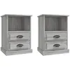 Image de vidaXL Tables de chevet 2 pcs sonoma gris 43x36x60 cm