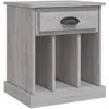 Image de vidaXL Table de chevet sonoma gris 43x36x50 cm