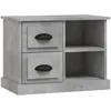 Image de vidaXL Table de chevet gris bÃ©ton 60x35,5x45 cm
