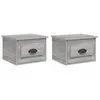 Image de Tables de chevet murales 2 pcs sonoma gris 41,5x36x28 cm vidaXL vidaXL