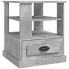 Image de Table d'appoint gris bÃ©ton 50x50x60 cm bois d'ingÃ©nierie vidaXL vidaXL