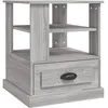 Image de Table d'appoint sonoma gris 50x50x60 cm bois d'ingÃ©nierie vidaXL vidaXL