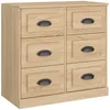 Image de Vidaxl Buffet ChÃªne Sonoma 70x35,5x67,5 Cm Bois D'ingÃ©nierie