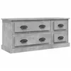Image de vidaXL Meuble TV gris bÃ©ton 100x35,5x45 cm bois d'ingÃ©nierie