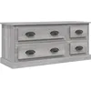 Image de vidaXL Meuble TV sonoma gris 100x35,5x45 cm bois d'ingÃ©nierie