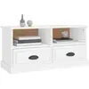 Image de Meubles TV VidaXL  Bibliothèque  Bois d'ingénierie Blanc 93x35,5x45 cm P31599769