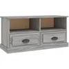 Image de vidaXL Meuble TV sonoma gris 93x35,5x45 cm bois d'ingÃ©nierie