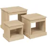 Image de vidaXL Tables basses 3 pcs chÃªne sonoma bois d'ingÃ©nierie