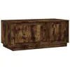 Image de vidaXL Table basse chÃªne fumÃ© 102x50x44 cm bois d'ingÃ©nierie