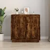 Image de vidaXL Buffet chÃªne fumÃ© 80x34x75 cm bois d'ingÃ©nierie