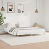 Image de vidaXL Cadre de lit sans matelas blanc 200x200 cm bois d'ingÃ©nierie