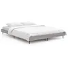 Image de vidaXL Cadre de lit sonoma gris 140x190 cm bois d'ingÃ©nierie