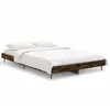 Image de vidaXL Cadre de lit chÃªne fumÃ© 120x190 cm bois d'ingÃ©nierie