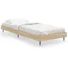Image de vidaXL Cadre de lit chÃªne sonoma 75x190 cm bois d'ingÃ©nierie
