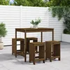 Image de Vidaxl Ensemble De Bar De Jardin 5 Pcs Marron Miel Bois De Pin Massif