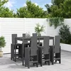 Image de Vidaxl Ensemble De Bar De Jardin 7 Pcs Gris Bois De Pin Massif