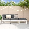 Image de Vidaxl Salon De Jardin 3 Pcs Blanc Bois Massif De Pin