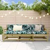 Image de Vidaxl Salon De Jardin 3 Pcs Bois De Pin ImprÃ©gnÃ©
