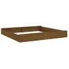 Image de Bac Ã Sable Avec SiÃ¨ges Marron Miel CarrÃ© Bois De Pin Massif