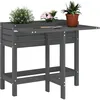 Image de Vidaxl JardiniÃ¨re De Jardin Avec Dessus Pliable Gris Bois Pin Massif