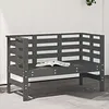Image de Vidaxl Banc De Jardin Gris 111,5x53x71 Cm Bois Massif De Pin
