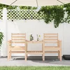 Image de Vidaxl Banc De Jardin Avec Table 2 Places Bois De Pin Massif