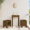 Image de Vidaxl Tabourets De Jardin 2 Pcs Marron Miel 40x36x45 Cm Pin Massif