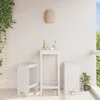 Image de Vidaxl Tabourets De Bar 2 Pcs Blanc 40x36x75 Cm Bois Massif De Pin