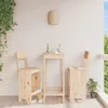 Image de Vidaxl Tabourets De Bar 2 Pcs 40x48,5x115,5 Cm Bois Massif De Pin