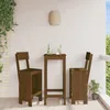 Image de Vidaxl Tabourets 2 Pcs Marron Miel 40x48,5x115,5 Cm Bois Massif De Pin
