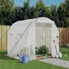 Image de Vidaxl Serre Avec Cadre En Acier Blanc 4 MÂ² 2x2x2 M