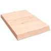 Image de vidaXL ÃtagÃ¨re murale 40x60x(2-6) cm bois de chÃªne massif non traitÃ©
