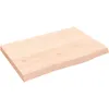 Image de vidaXL ÃtagÃ¨re murale 60x40x(2-4) cm bois de chÃªne massif non traitÃ©