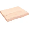 Image de vidaXL ÃtagÃ¨re murale 60x50x(2-6) cm bois de chÃªne massif non traitÃ©
