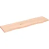 Image de vidaXL ÃtagÃ¨re murale 80x20x2 cm bois de chÃªne massif non traitÃ©