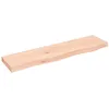 Image de vidaXL ÃtagÃ¨re murale 80x20x4 cm bois de chÃªne massif non traitÃ©