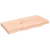 Image de vidaXL ÃtagÃ¨re murale 80x40x(2-6) cm bois de chÃªne massif non traitÃ©