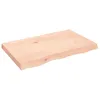 Image de vidaXL ÃtagÃ¨re murale 80x50x(2-6) cm bois de chÃªne massif non traitÃ©