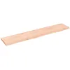 Image de vidaXL ÃtagÃ¨re murale 100x20x2 cm bois de chÃªne massif non traitÃ©