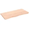 Image de vidaXL ÃtagÃ¨re murale 100x50x(2-4) cm bois de chÃªne massif non traitÃ©