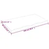 Image de vidaXL ÃtagÃ¨re murale 100x60x(2-4) cm bois de chÃªne massif non traitÃ©